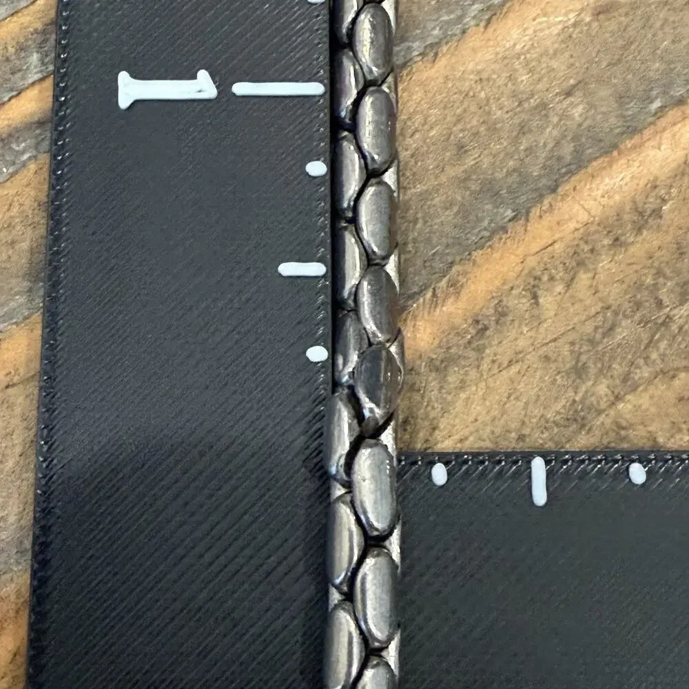 Silver Tone Metal Cardano Link Snake Chain Necklace Magnetic Clasp 18”